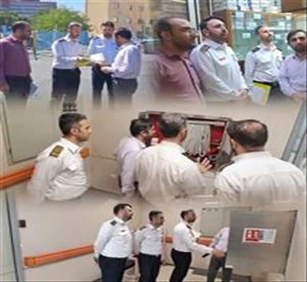 بازدید دوره ای کارشناسان آتش‌نشانی از مرکز آموزشی، درمانی امام رضا (ع) با تأکید بر ایمنی و پدافند غیرعامل
